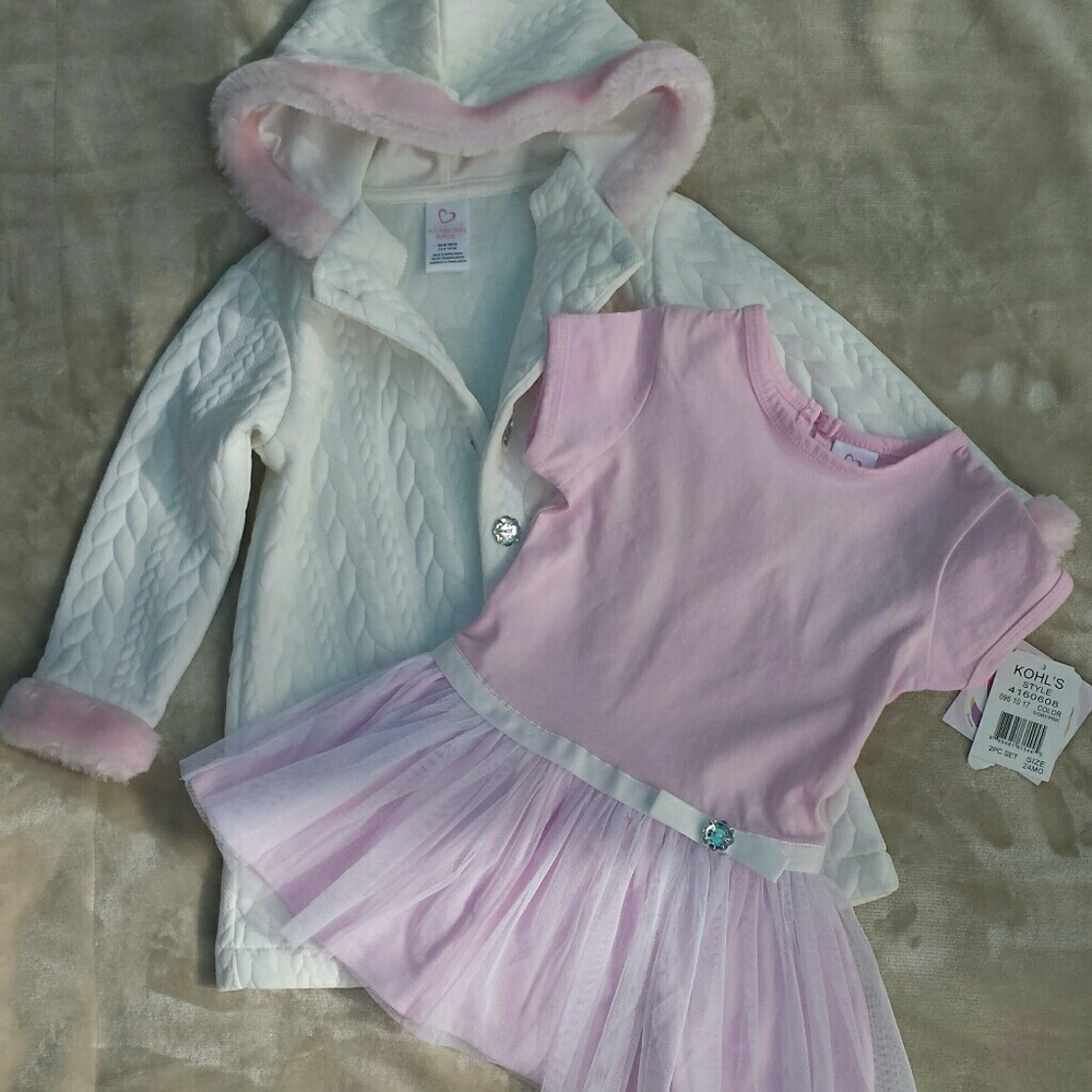 Kohl's Youngland Baby Dress and Coat Set